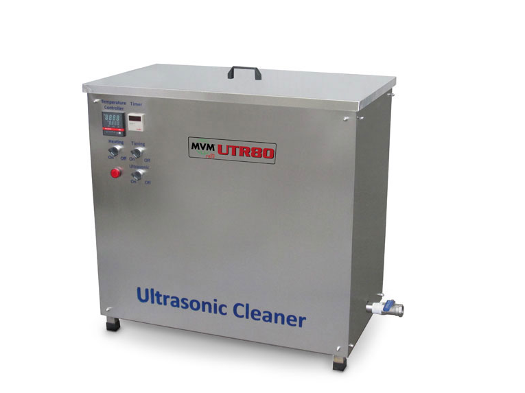 MVM UTR80 ultrasonic blade wash in progress