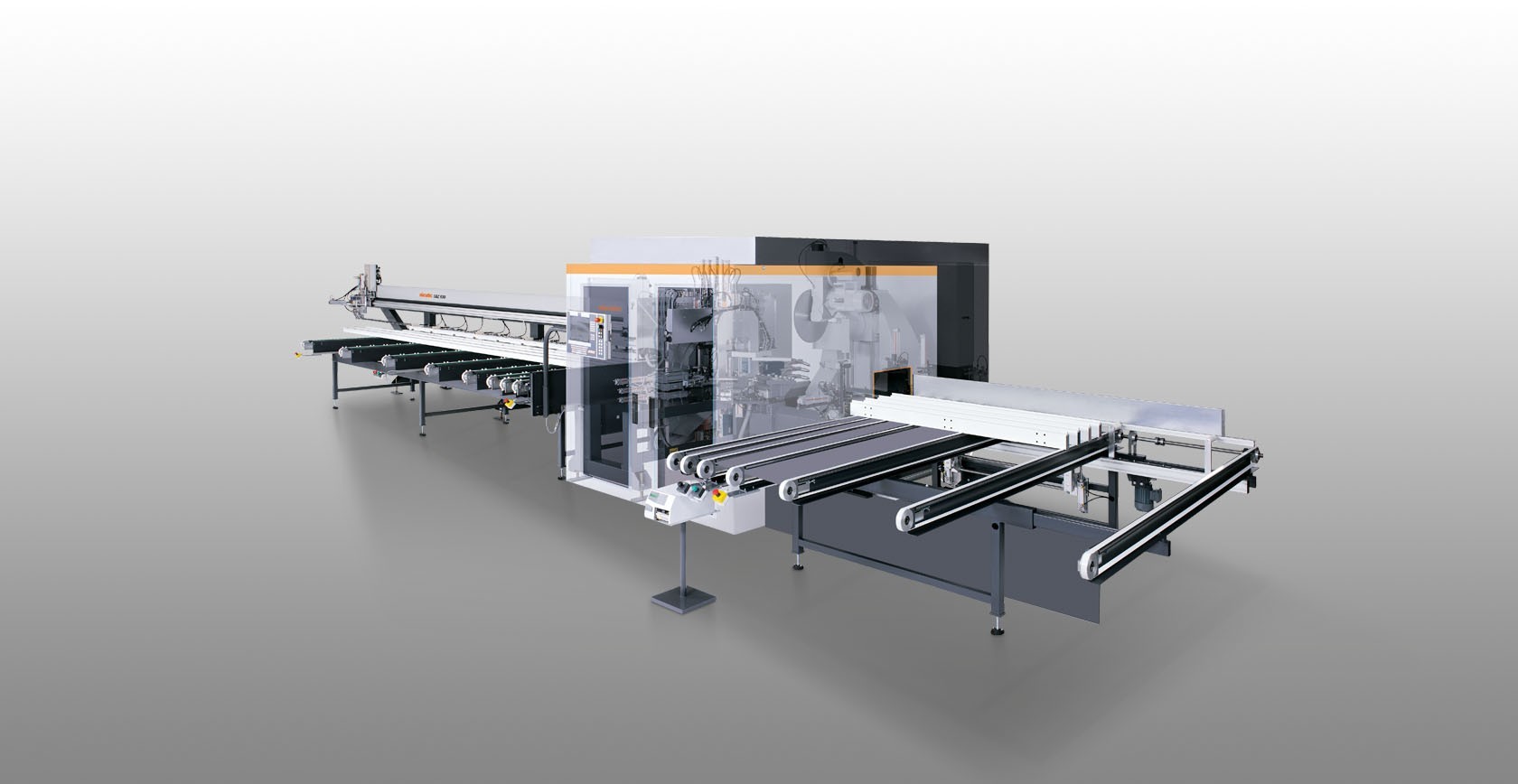 Elumatec SBZ 630 automated CNC profile machining line