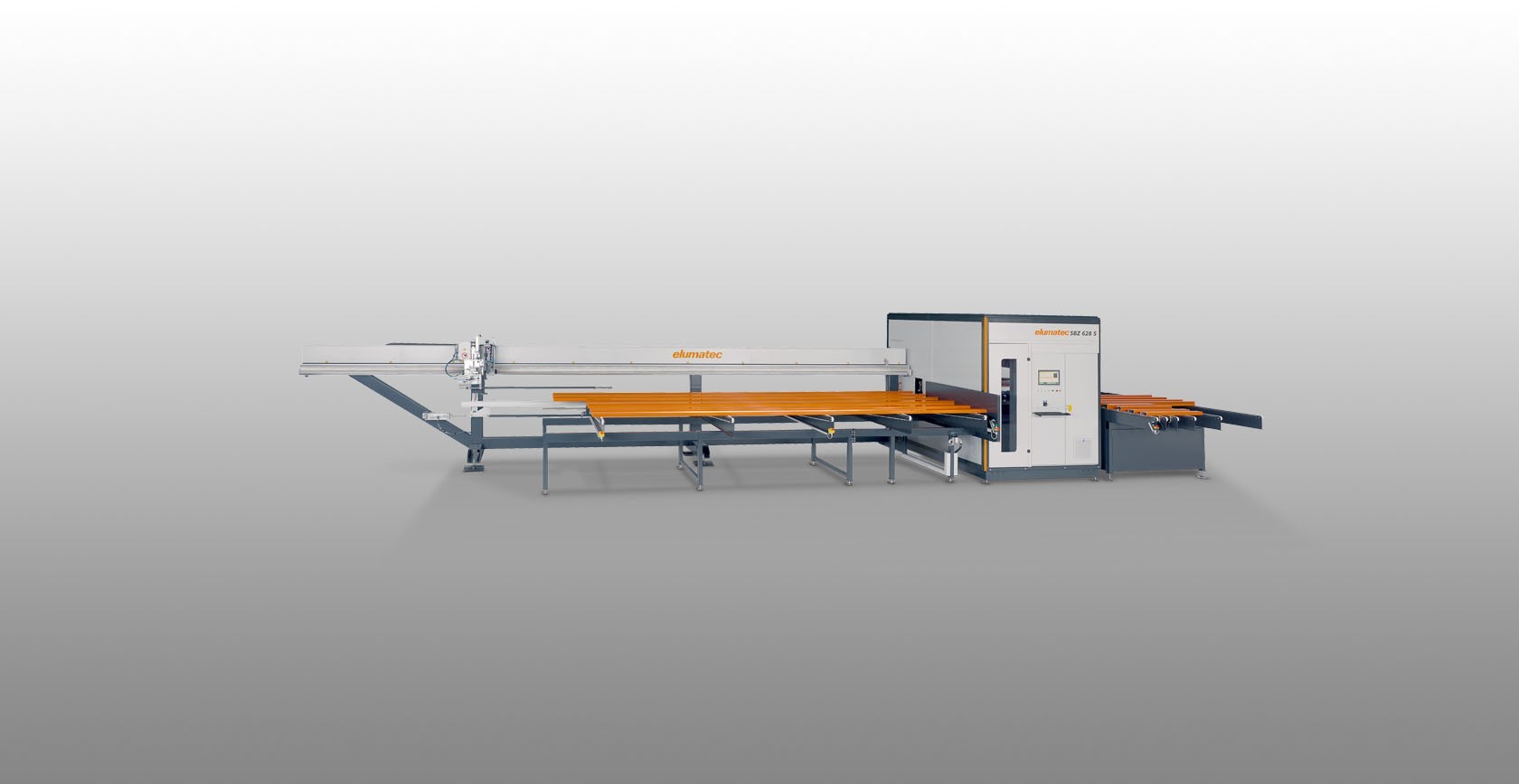 Elumatec SBZ 628 S automated pass through CNC machining line