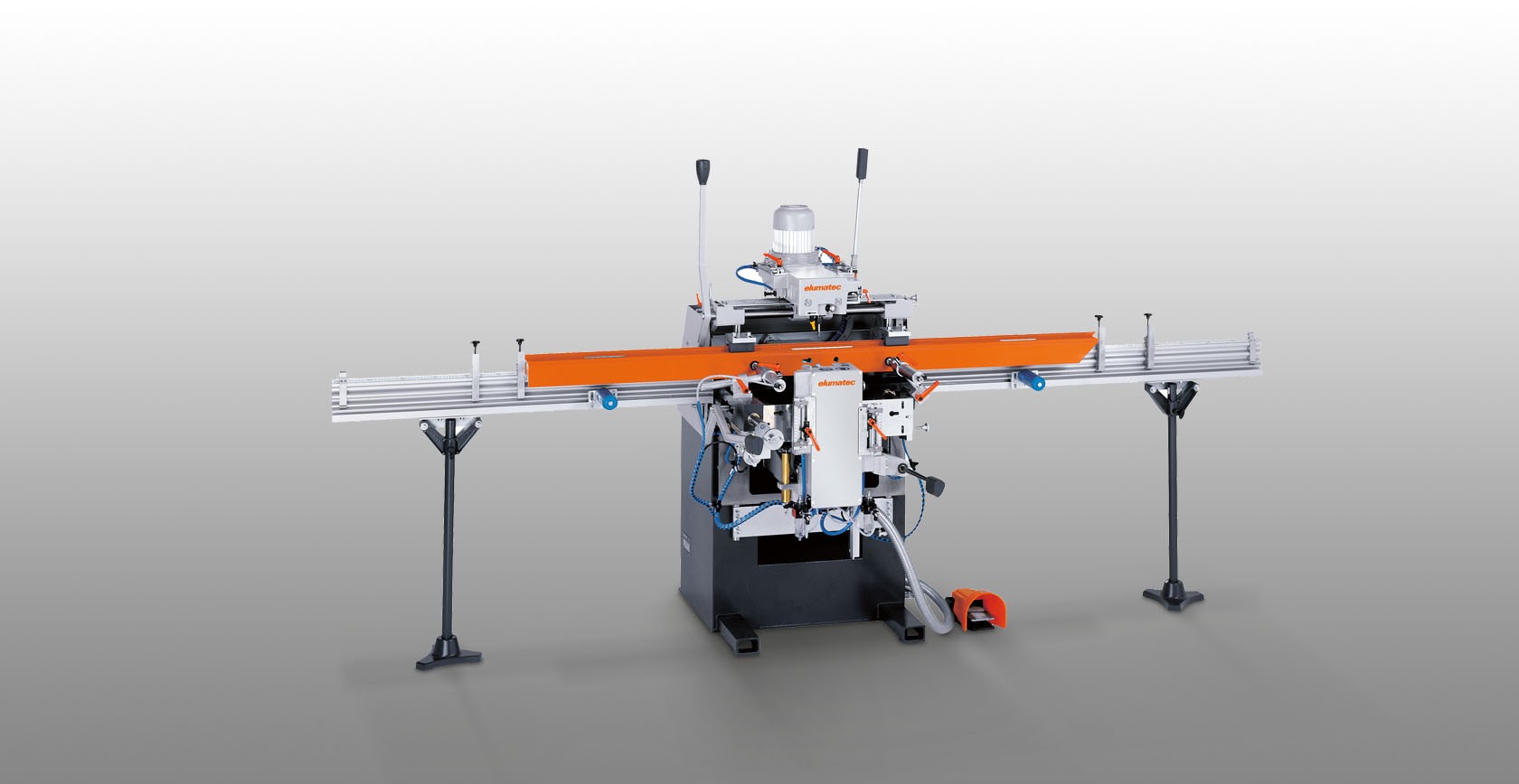 Elumatec KF 178 three-spindle aluminium copy router for door manufacturing