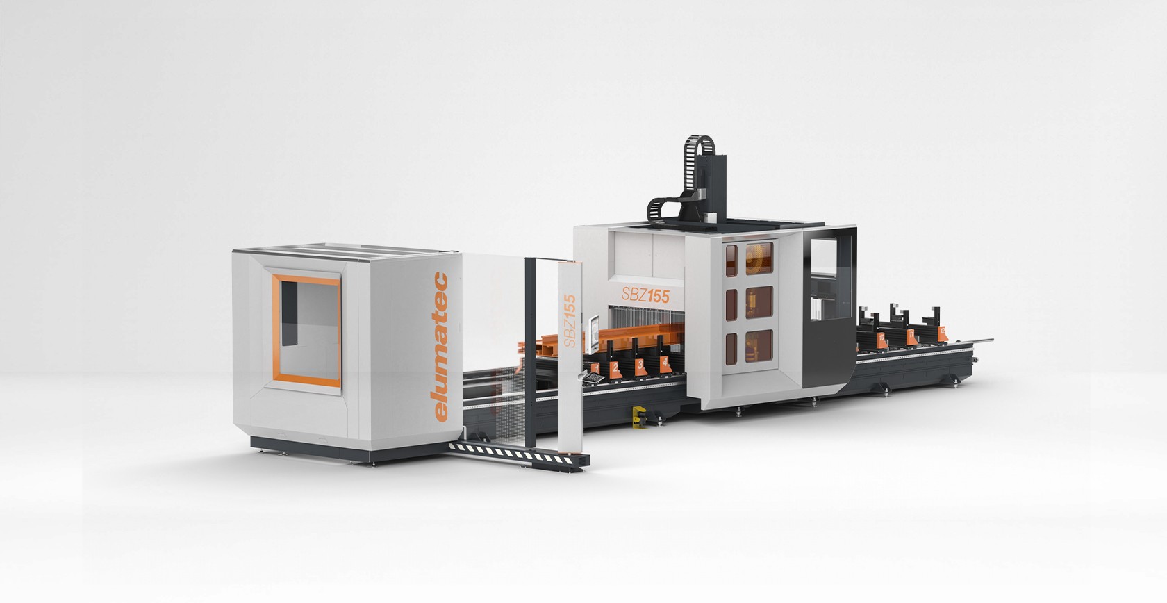 Elumatec SBZ 155 gantry CNC profile machining centre