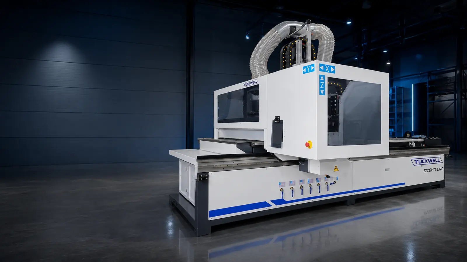 Tuckwell flat bed CNC router for cabinet making and woodworking production