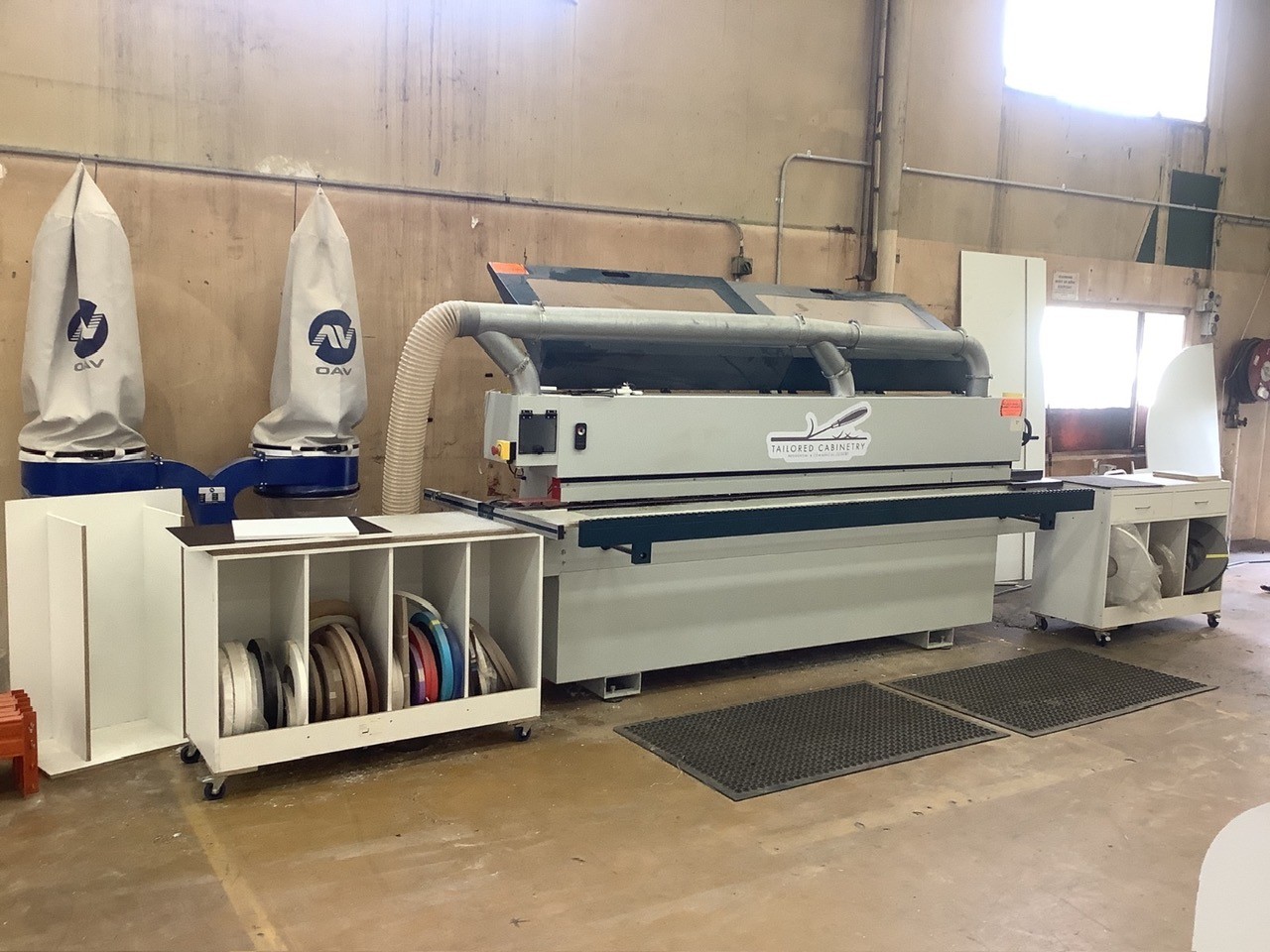 Industrial woodworking machinery relocation service for joinery and manufacturing workshops